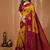 mustard silk blend zari weaving saree with blouse
