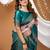Multi color silk blend zari weaving saree with un-stitch blouse