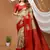 chiku silk blend zari weaving saree with blouse