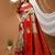 chiku silk blend zari weaving saree with blouse