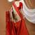 chiku silk blend zari weaving saree with blouse