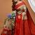 chiku silk blend zari weaving saree with blouse