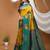 yellow silk blend zari weaving saree with blouse