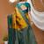 yellow silk blend zari weaving saree with blouse