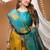 yellow silk blend zari weaving saree with blouse