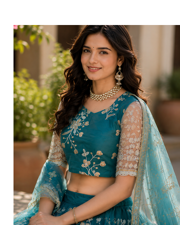 RAMA SOFT NET LEHENGA CHOLI WITH DUPATTA FESTIVAL WEAR COLLECTION 5