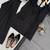 Black natural crepe farshi salwar suit set