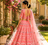 PINK SOFT NET LEHENGA CHOLI WITH DUPATTA FESTIVAL WEAR COLLECTION