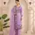 Lavender jmc silk thread work suit set