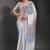 Designer heavy georgette saree with multicolored sequins embroidery work & satin banglori blouse