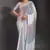 Designer heavy georgette saree with multicolored sequins embroidery work & satin banglori blouse