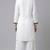 White embroidered rayon kurta set