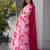baby pink organza printed lehenga choli