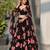 multicolor georgette printed lehenga choli