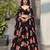 multicolor georgette printed lehenga choli