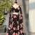 multicolor georgette printed lehenga choli