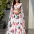 multicolor georgette printed lehenga choli