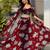 multicolor georgette printed lehenga choli