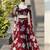 multicolor georgette printed lehenga choli