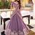 lavender silk blend embroidered lehenga choli