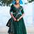 green silk blend embroidered lehenga choli