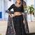 black silk blend embroidered lehenga choli