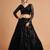 black net embroidered lehenga choli