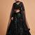 black net embroidered lehenga choli