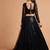 black net embroidered lehenga choli