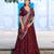 maroon silk blend embroidered lehenga choli