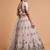 cream net embroidered lehenga choli