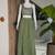 green georgette plain lehenga choli