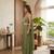 green georgette plain lehenga choli