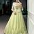 light parrot green silk blend plain lehenga choli