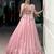 baby pink silk blend plain lehenga choli