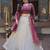 white silk blend embroidered lehenga choli