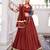 brown chanderi woven lehenga choli