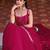 pink silk blend embroidered lehenga choli