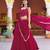 pink silk blend embroidered lehenga choli