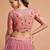 baby pink net embroidered lehenga choli