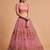 baby pink net embroidered lehenga choli