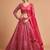 pink net embroidered lehenga choli