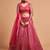 pink net embroidered lehenga choli