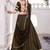 Mehendi chanderi woven lehenga choli