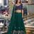 green silk blend embroidered lehenga choli