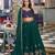 green silk blend embroidered lehenga choli