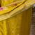  yellow embroidered viscose organza jacquard kurta pant set with printed dupatta