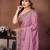 Women’s Premium Mauve Pink Embroidered Saree
