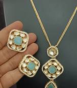 Exclusive real cz moissonite stones karat plated chain jewellery set