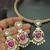 Ruby white moissanite stones cz hasli stylish jewellery set